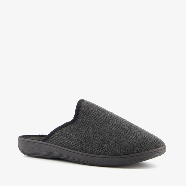 Thu!s heren pantoffels geruit grijs