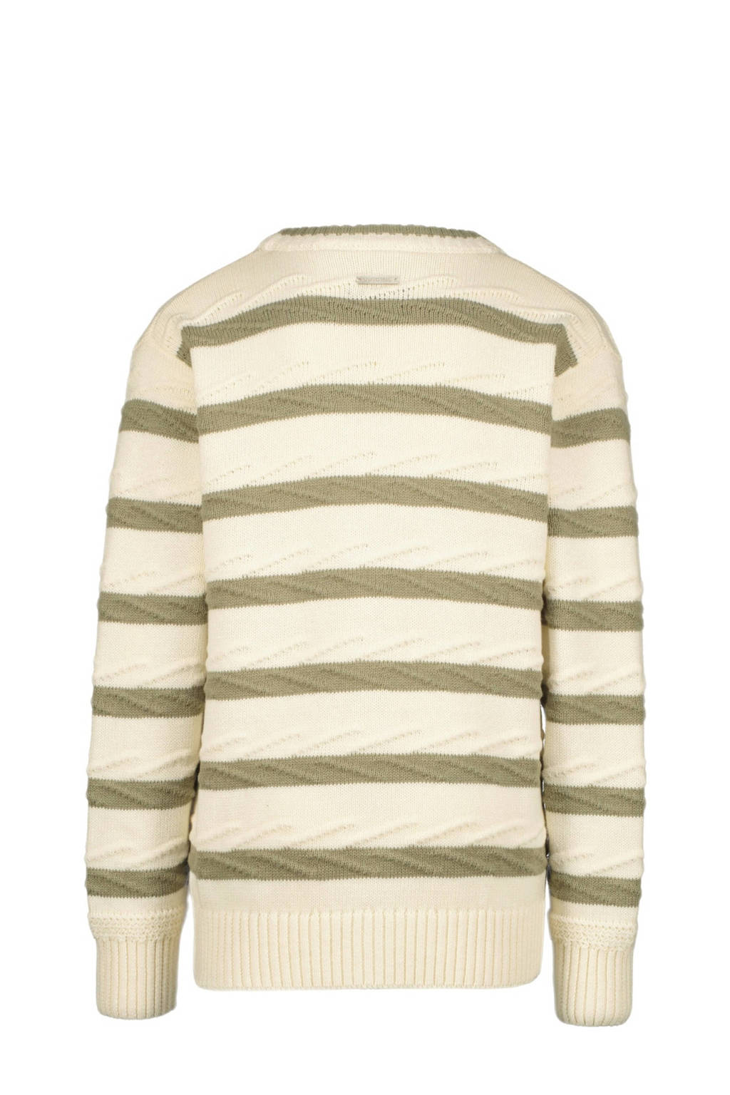 Vingino gestreept vest MAK ecru/beige