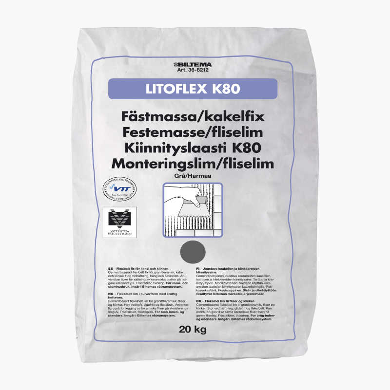 FESTEMASSE/FLISELIM K80 20KG
