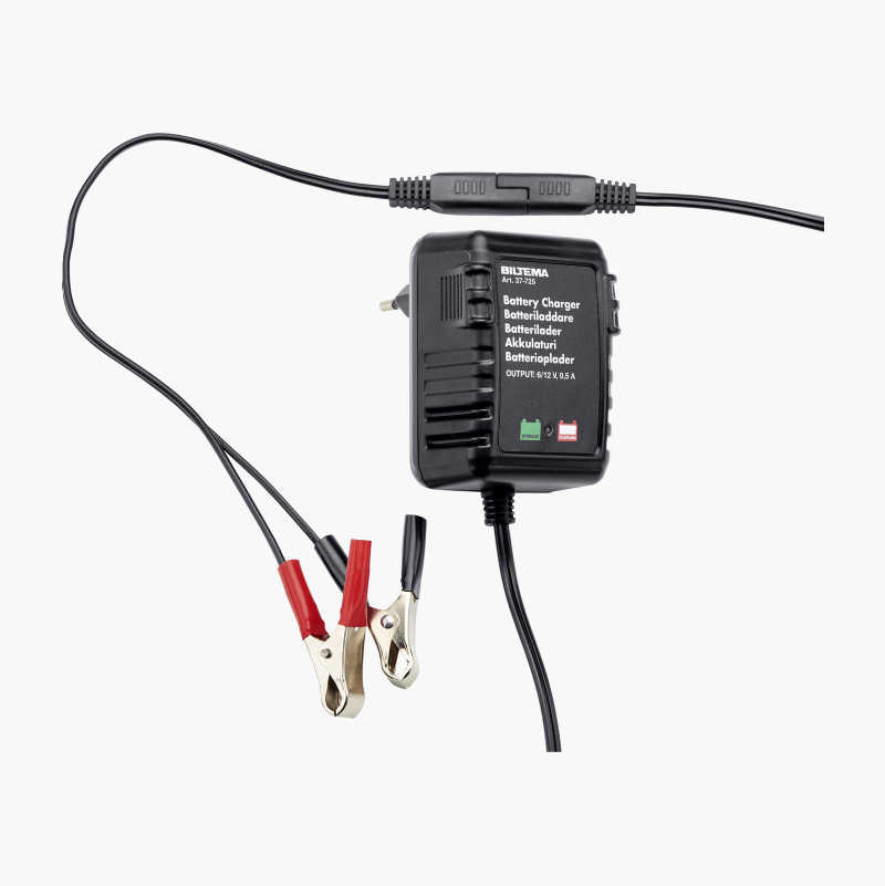Batterilader 6/12 V, 0,5 A