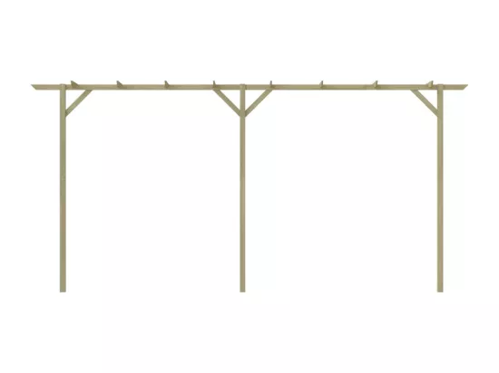 Pergola de jardin 410 x 40 x 203 cm Bois