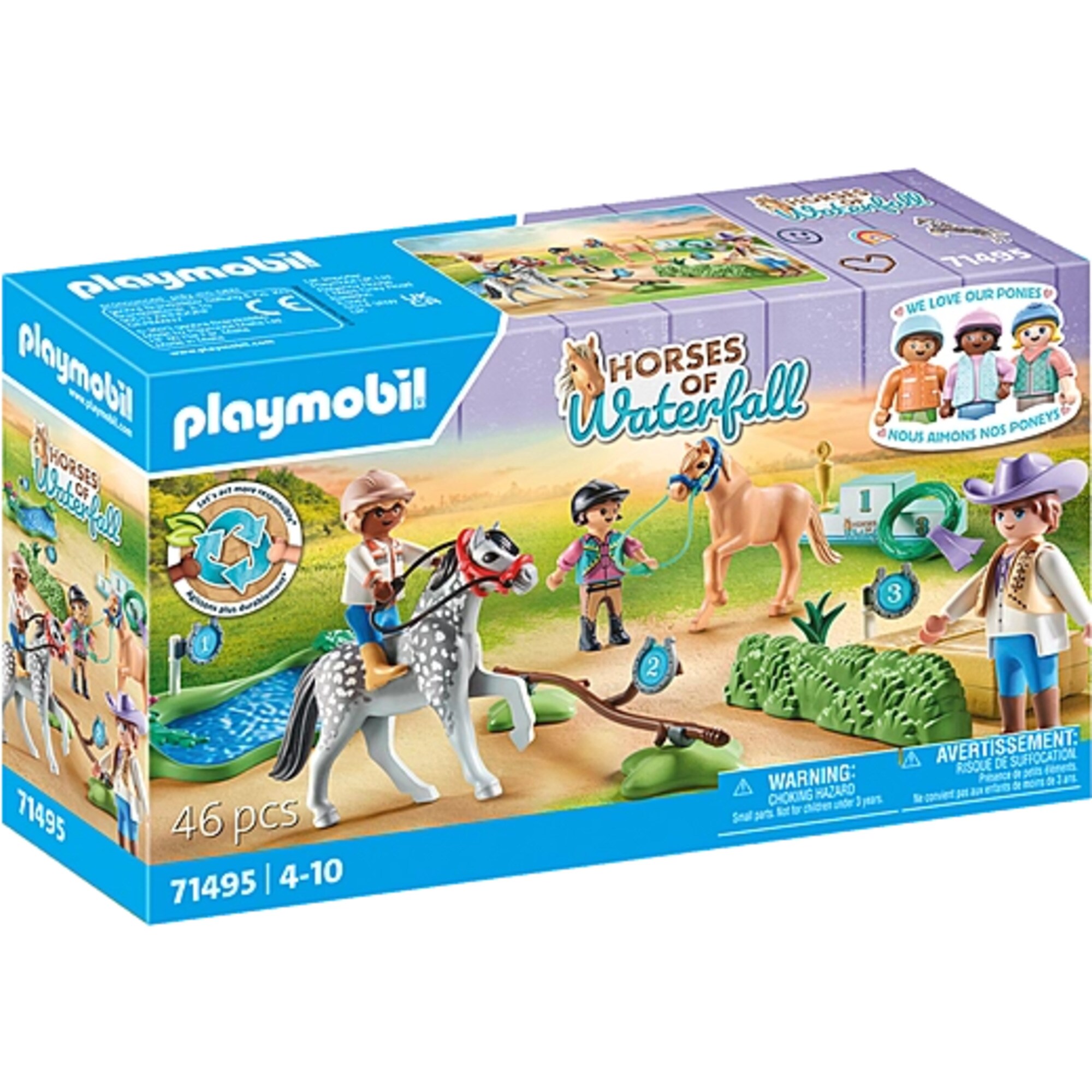 PLAYMOBIL Konstruktionsspielzeug Horses of Waterfall Ponyturnier