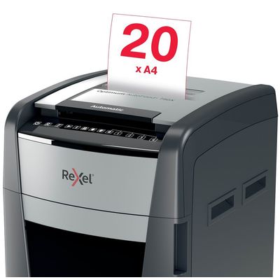 Rexel Optimum Auto+ 750X - destructeur de documents coupe croisée - 750 feuilles - Corbeille 140 litres