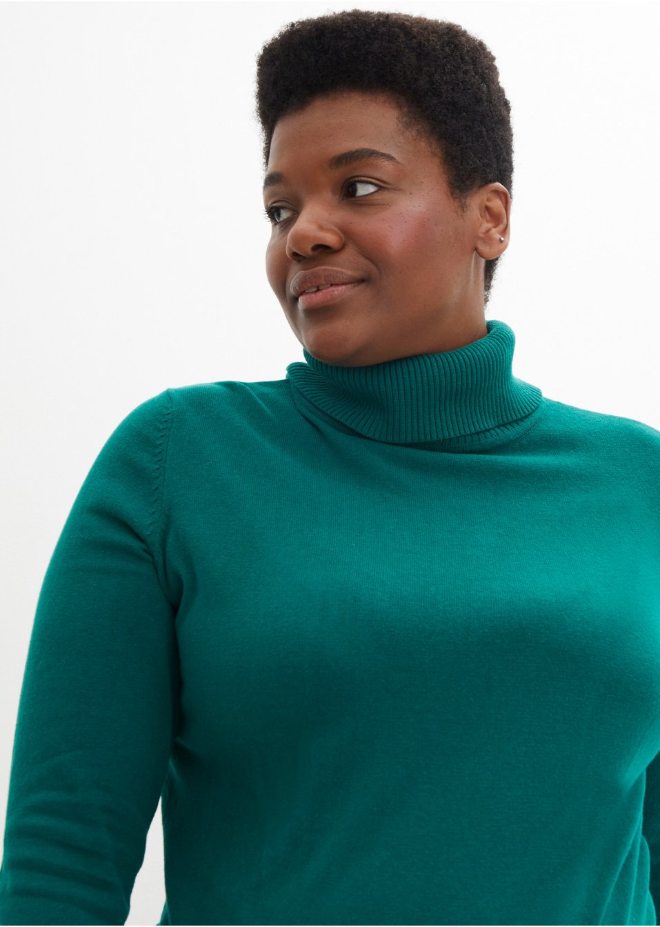 Pull de grossesse en maille avec col roulé