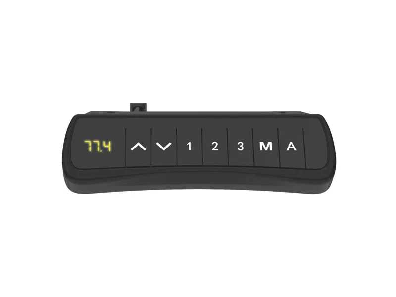 Hæve-sænkebord DNA 2000x1200 mm Venstre Antracit 2-ben/Sort