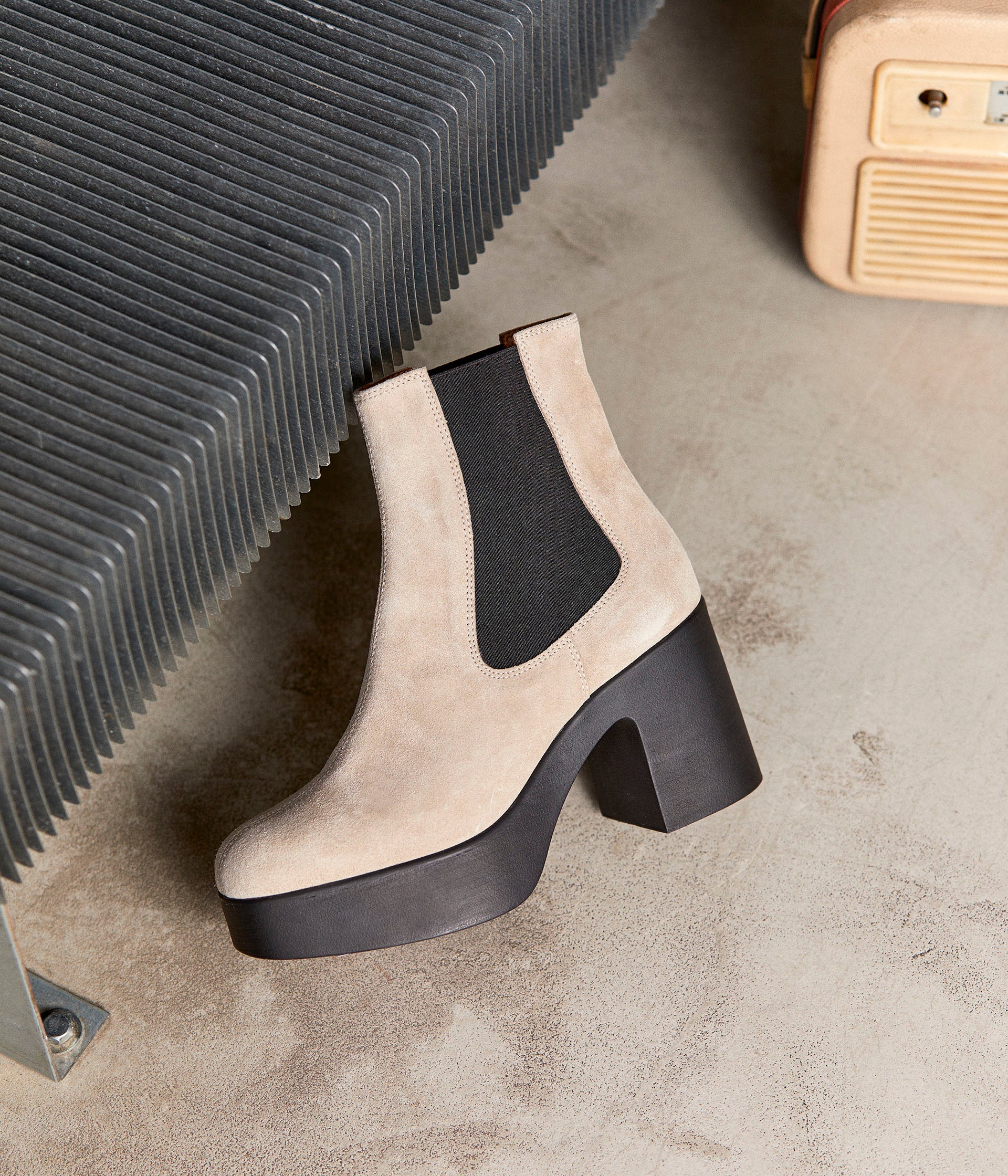 Chelsea boots taupe Imae