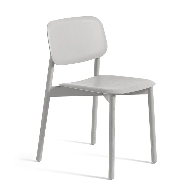 HAY - Soft Edge 60 Stuhl, Eiche soft grau lackiert
