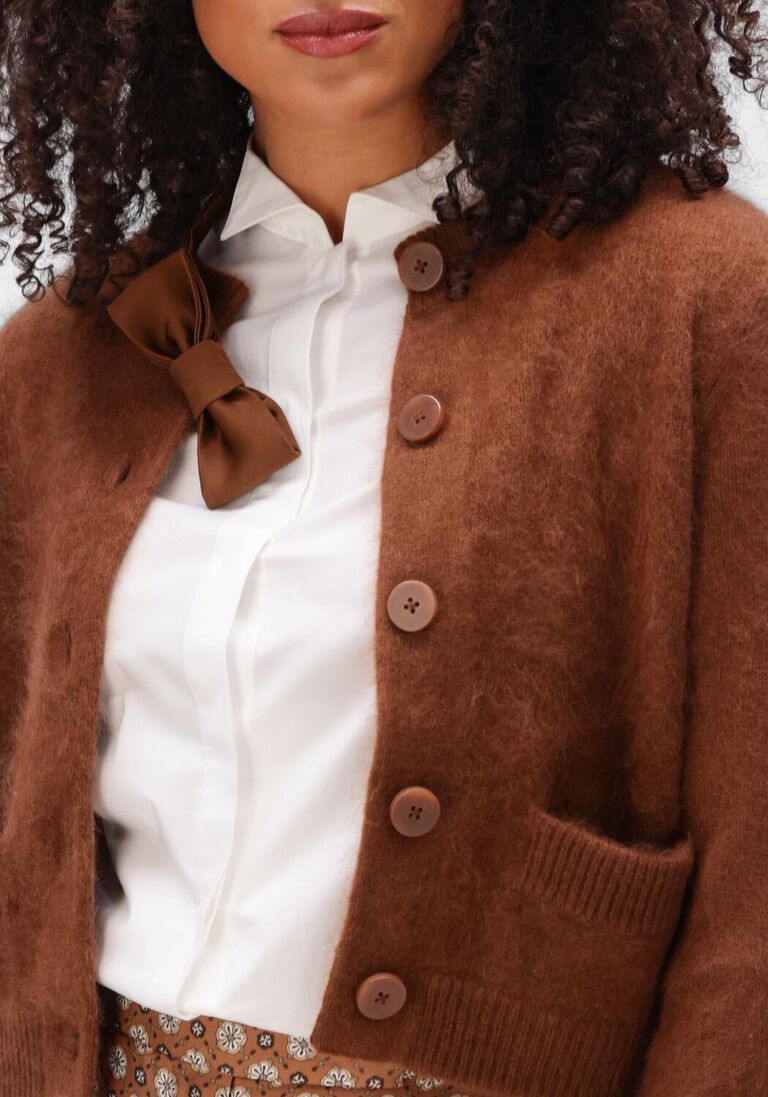 bruine dorothee schumacher vest fluffy statements cardigan