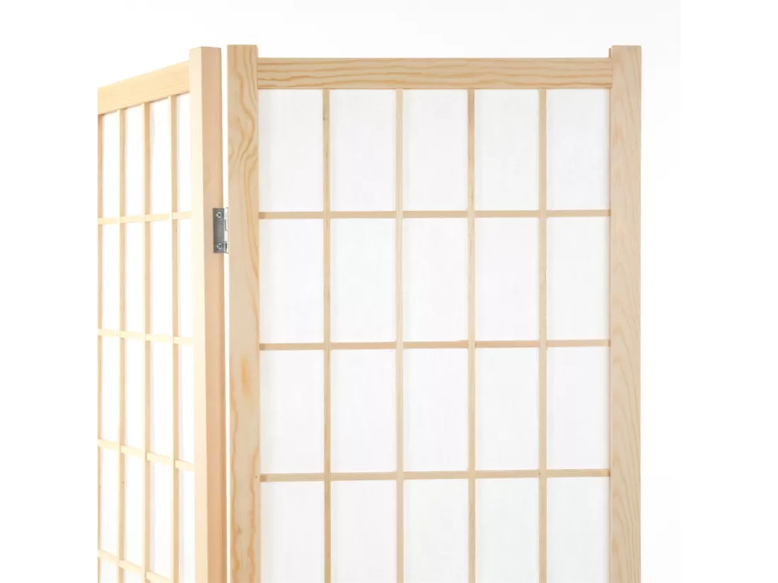 PARAVENT Canva II 3 pièces. Bois, papier de riz