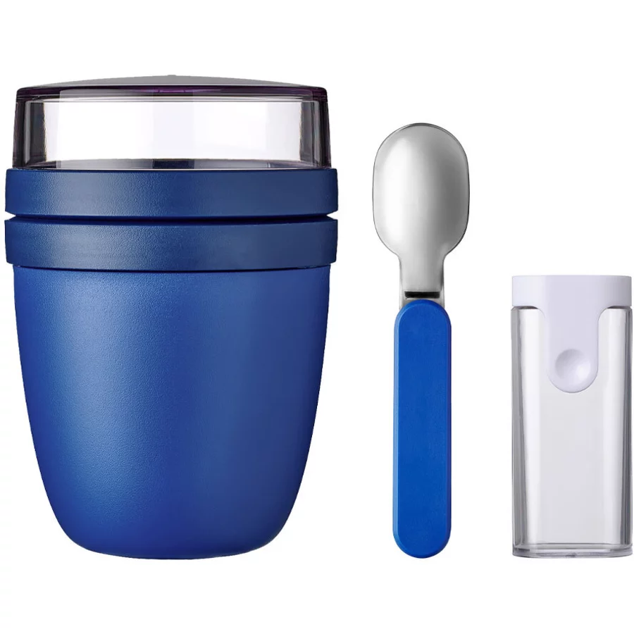 Mepal Lunchpot + Faltbarer Löffel Ellipse 500 + 200 ml blau
