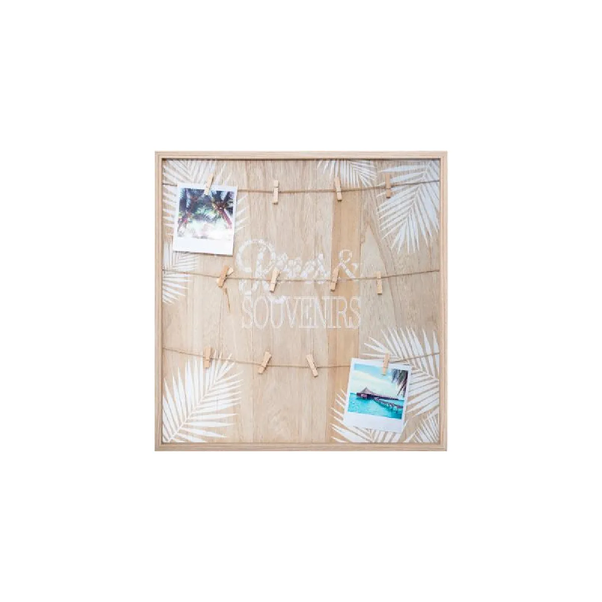 AC-DECO Porte photo corde - 48 x 48 cm