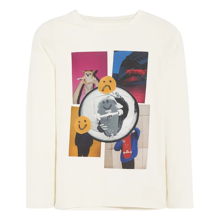 Bellerose T-shirt Manches Longues Smiley Kenno | Ecru