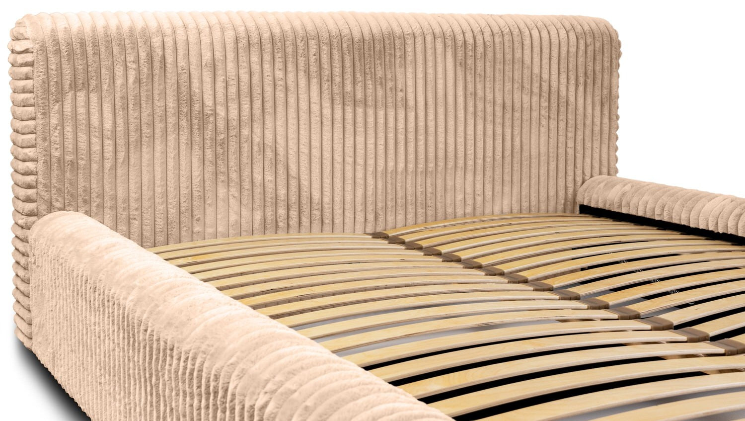 Trae Mobler Hana 160 x 200 cm Gestoffeerd Bed Beige