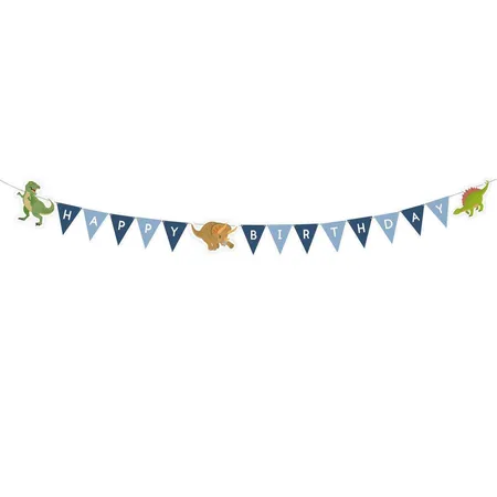 amscan Partykette Happy Dinosaur, 180cm lang