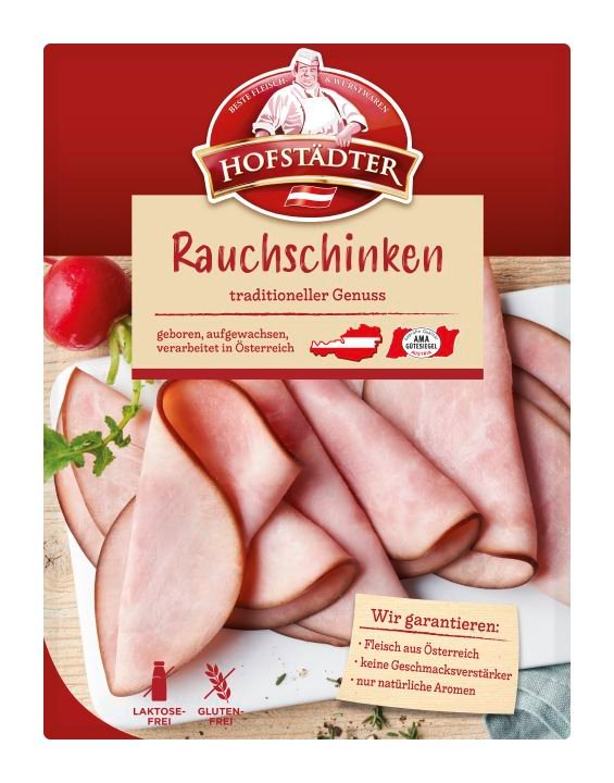 Hofstädter Rauchschinken geschnitten