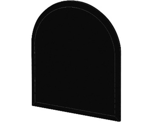 Glazen brandwerende plaat, halfrond, 100x120 cm