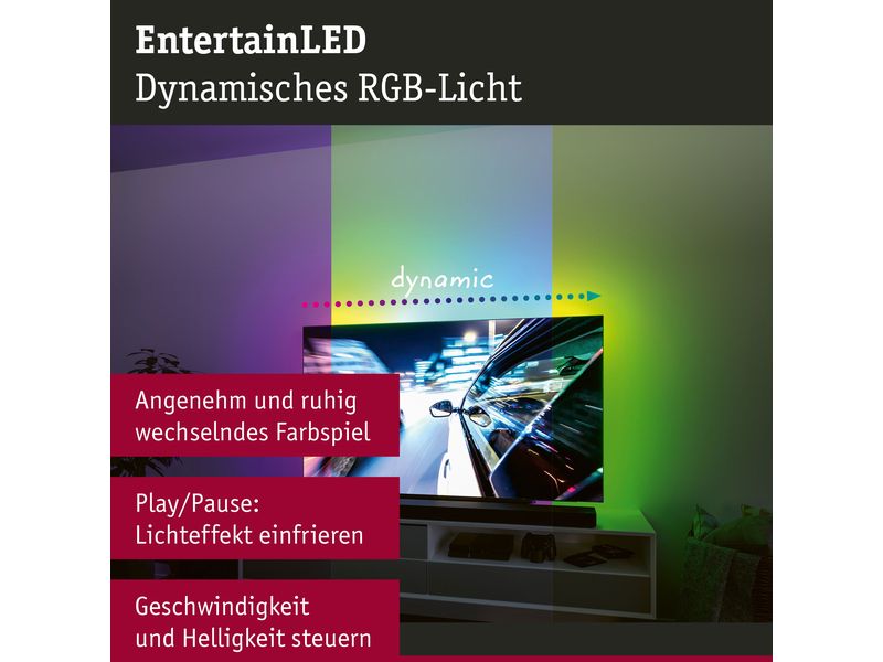Paulmann EntertainLED USB Strip TV-Beleuchtung RGB , 75