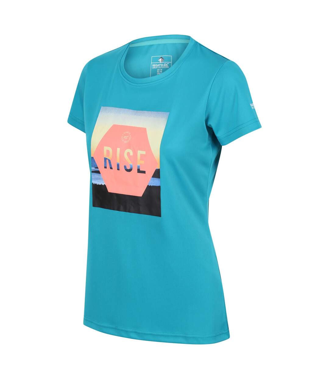 Regatta - T-shirt FINGAL - Femme (Turquoise clair) - UTRG7050