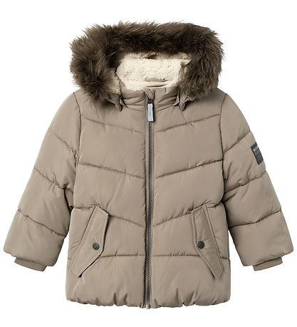 Name It Steppjacke - Fleece - NmmMathew - Desert Taupe