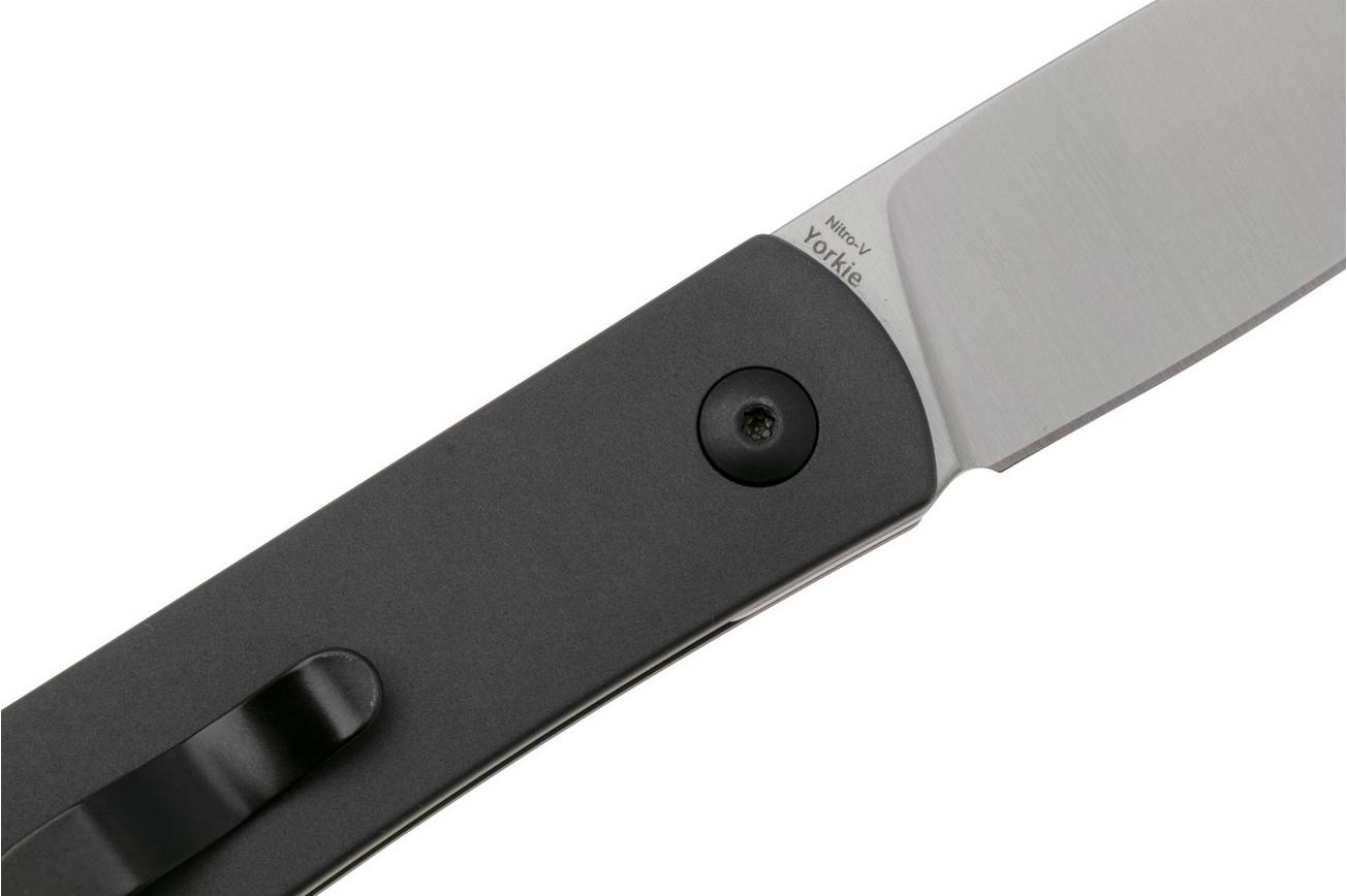 Kizer Vanguard Yorkie V3525A2 Slipjoint, Satin Nitro V, Gray Aluminium, zakmes, Ray Laconico design