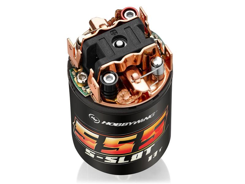 Hobbywing Brushed Motor Quicrun 555 5-Slot, 13T 555er Bürstenmotor für RC Fahrzeuge im Massstab 1:10