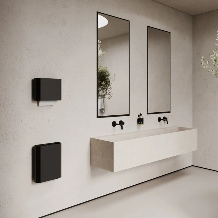 Nichba Design - Papiereimer für die Wand, weiss