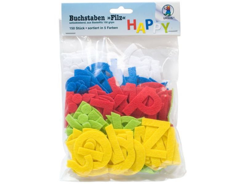 Filz Buchstaben, selbstklebend