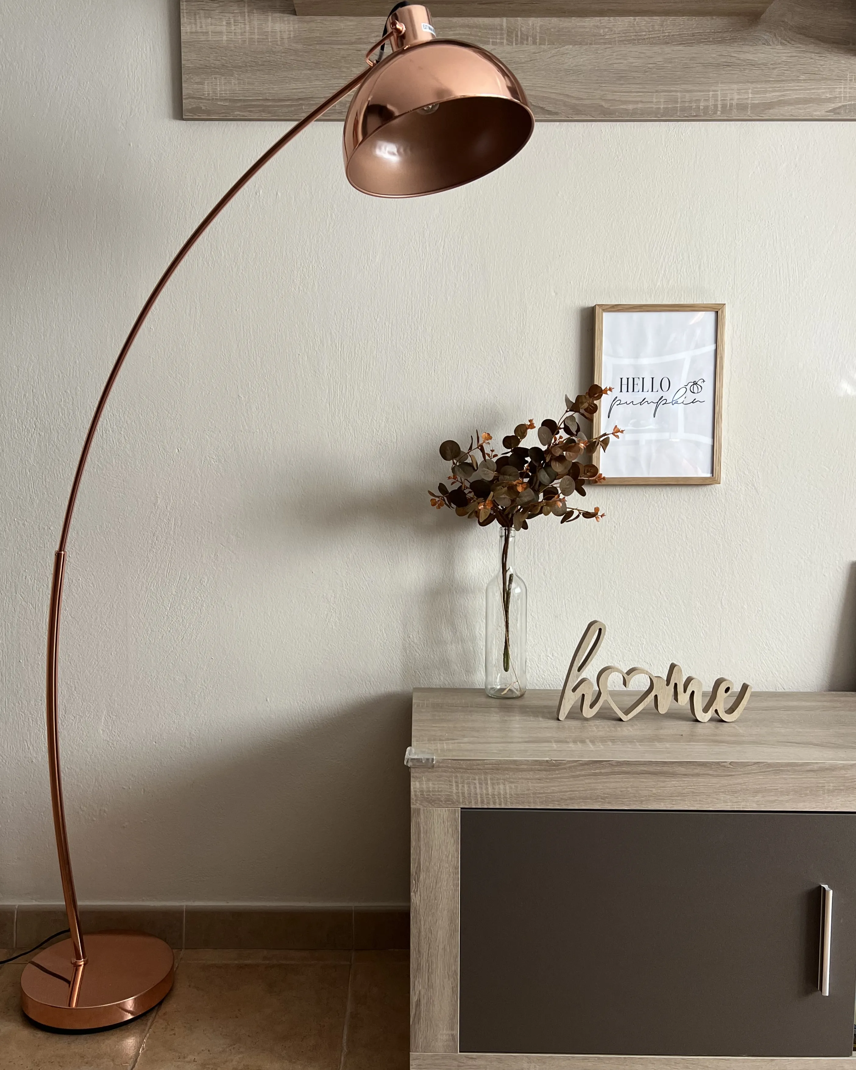 Staande lamp DINTEL Metaal Koper