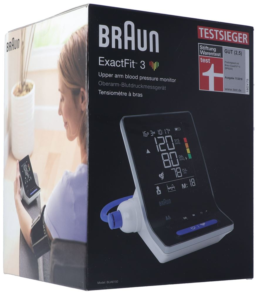 BRAUN ExactFit Blutdruckmessgerät 3 BUA 6150 1 Stk