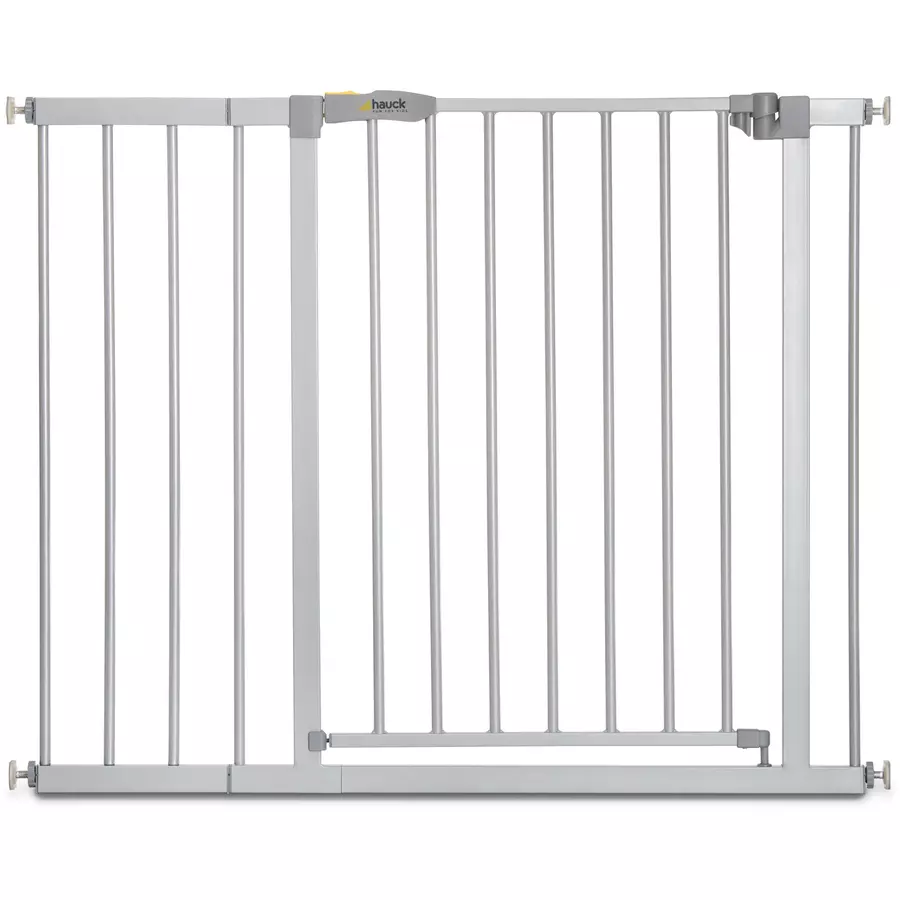 hauck Türschutzgitter Stop N Safe 2 Silber inklusive 21 cm Verlängerung