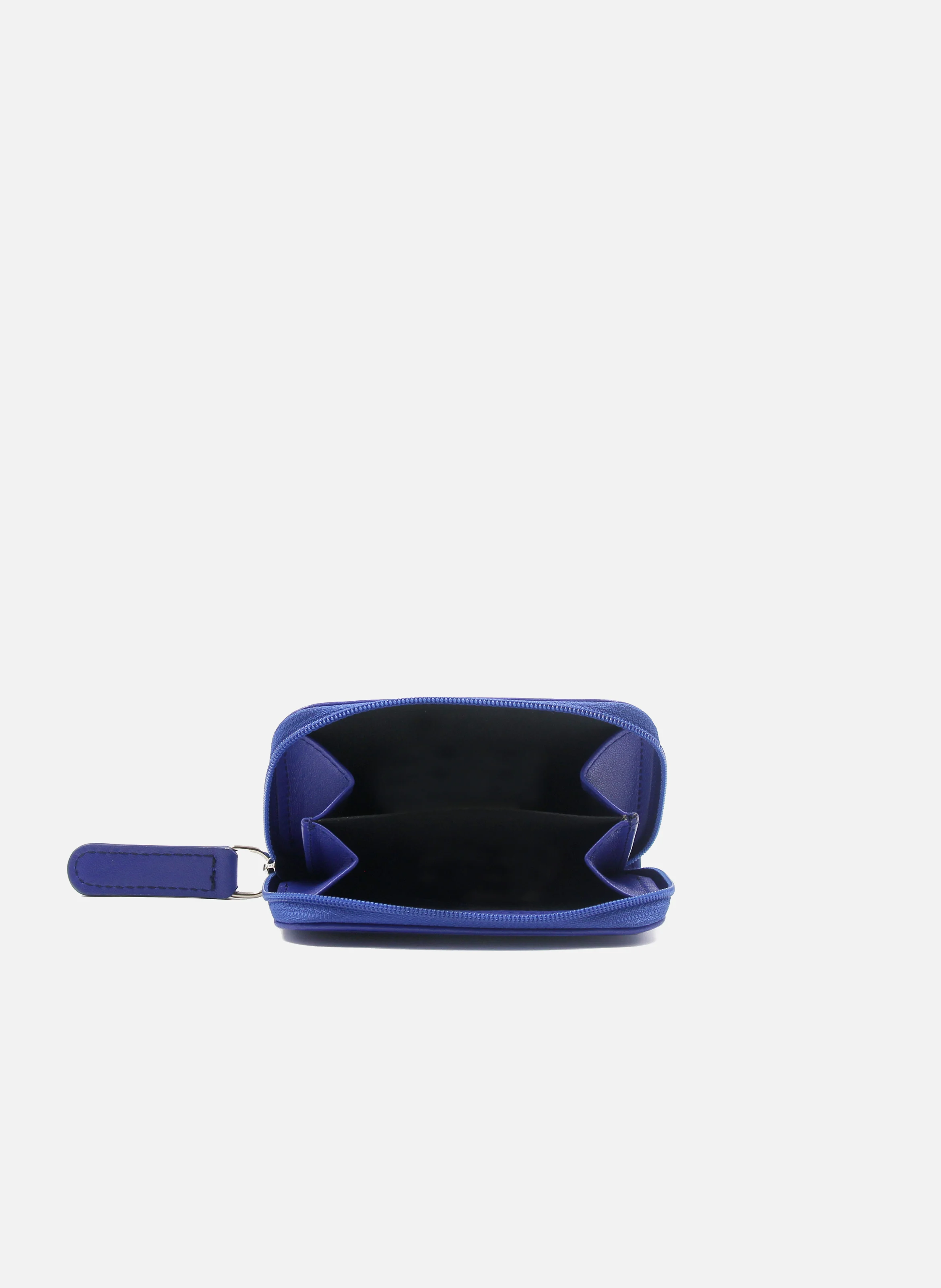 Porte-monnaie cuir lisse | Bleu
