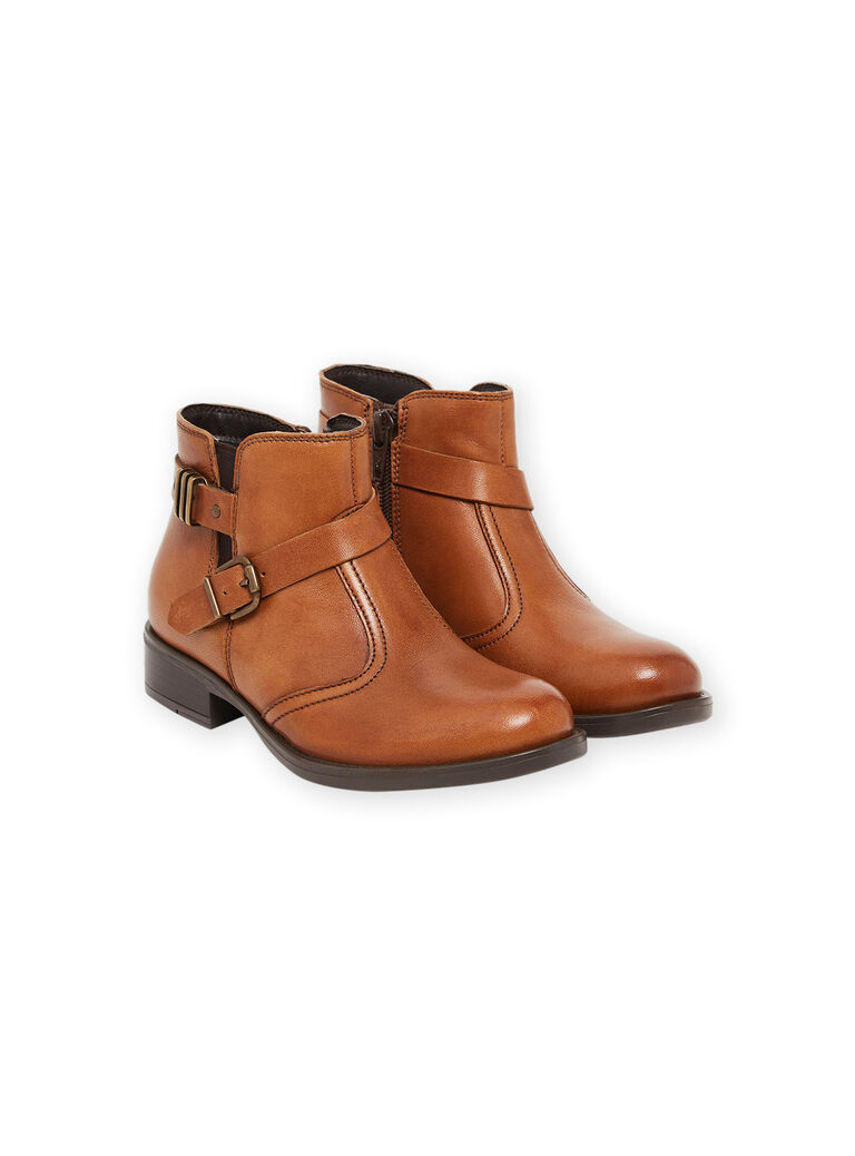 Boots city en cuir