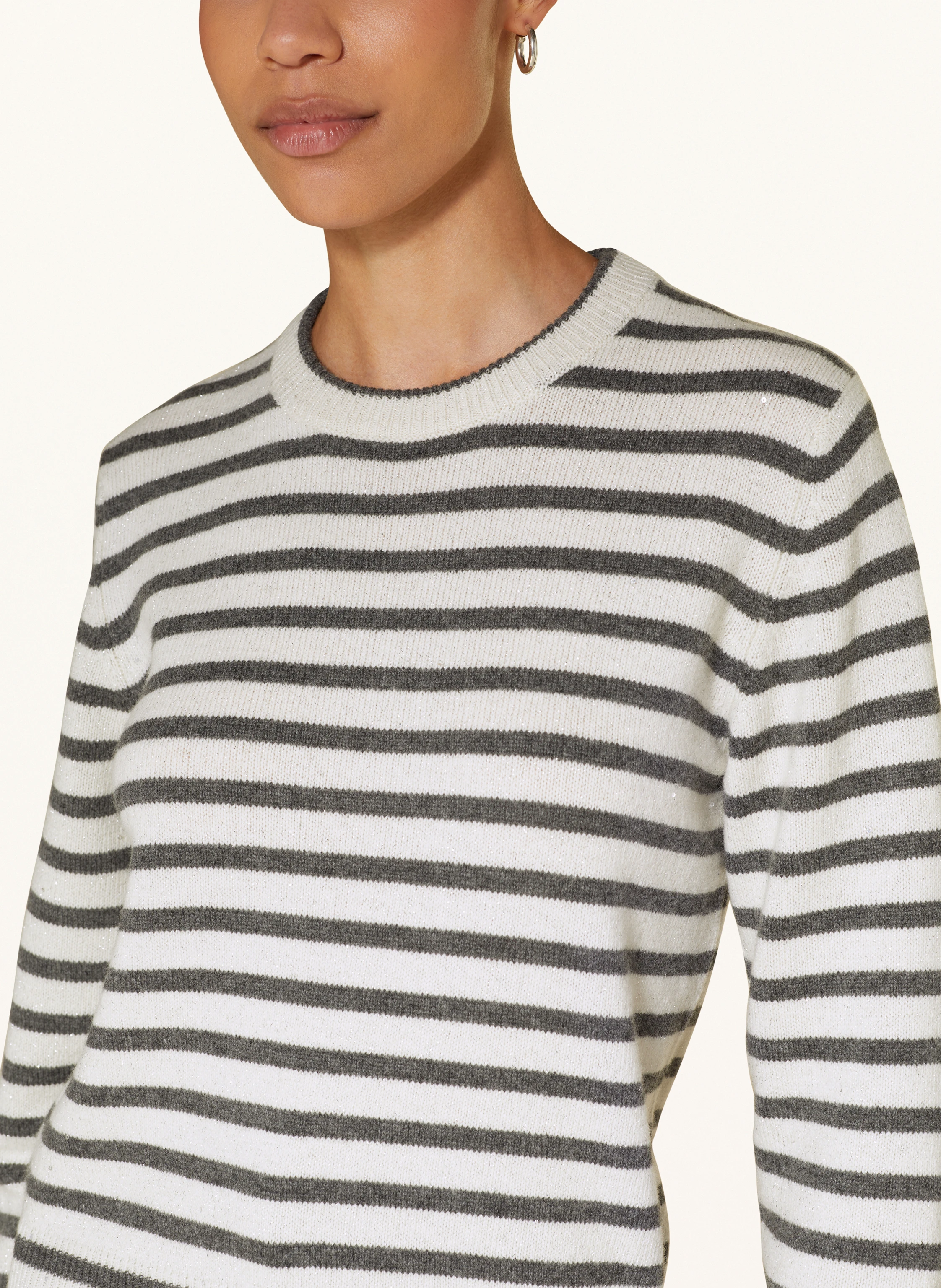 BRUNELLO CUCINELLI Pullover mit Glitzergarn und Pailletten