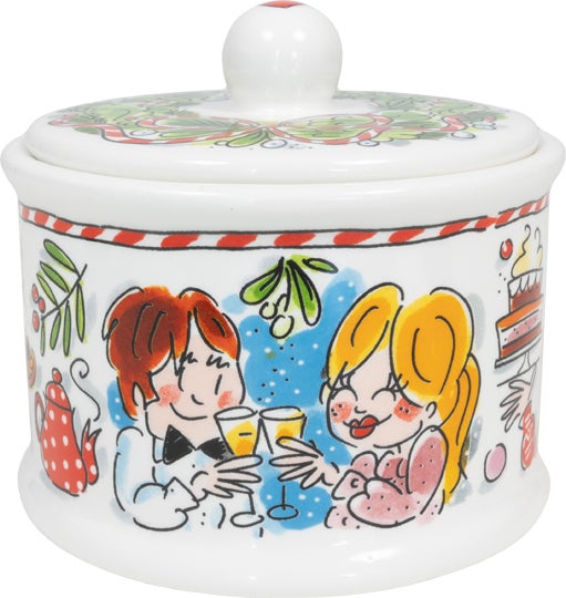 Blond Amsterdam snoeppot Christmas multi D 14 H 12 cm