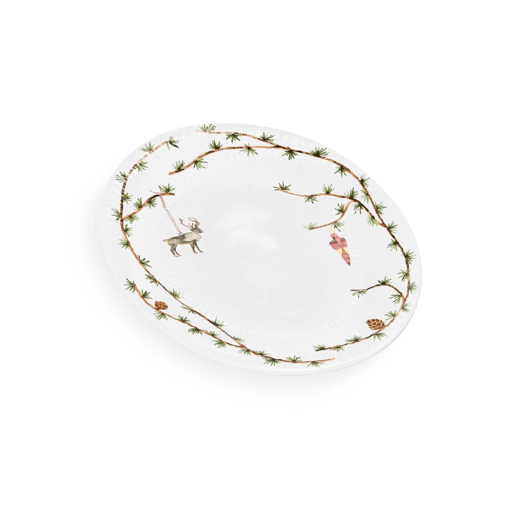 Kähler  Hammershøi Christmas Ovalt fad -  L34 cm