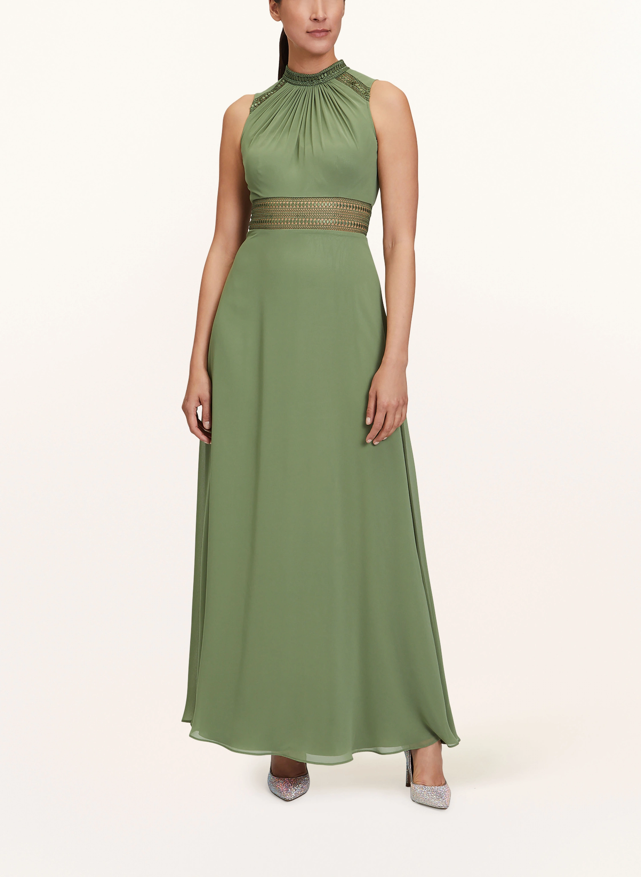 VM Vera Mont Abendkleid mit Häkelspitze