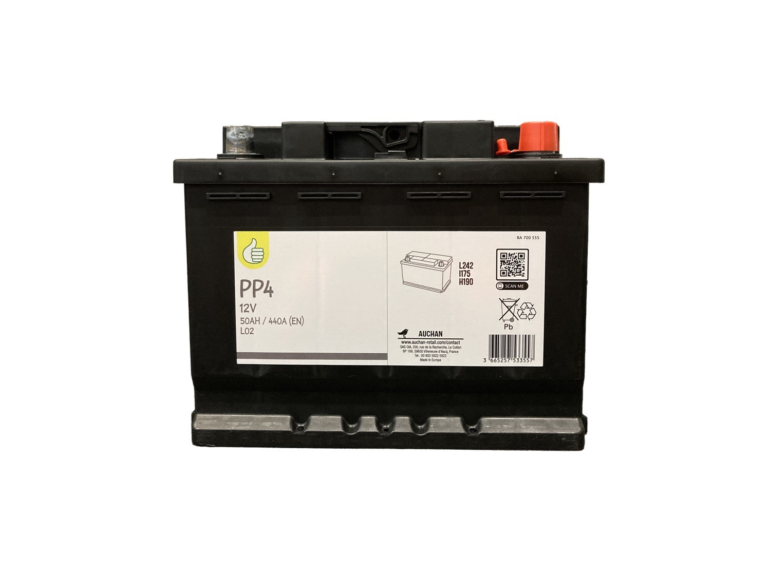BATERIAS AUTO POLEGAR PP4 50AH/440A
