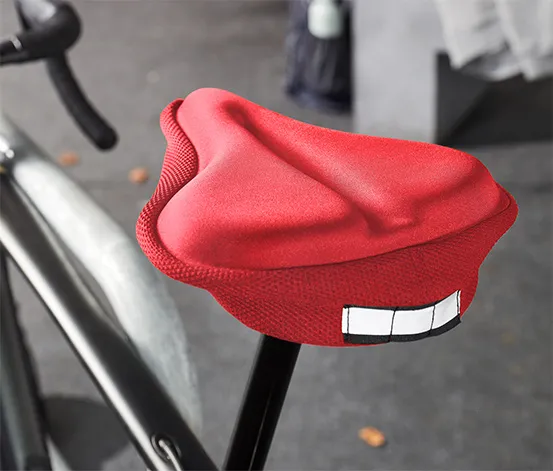 Sattelbezug mit Memoryfoam, rot
