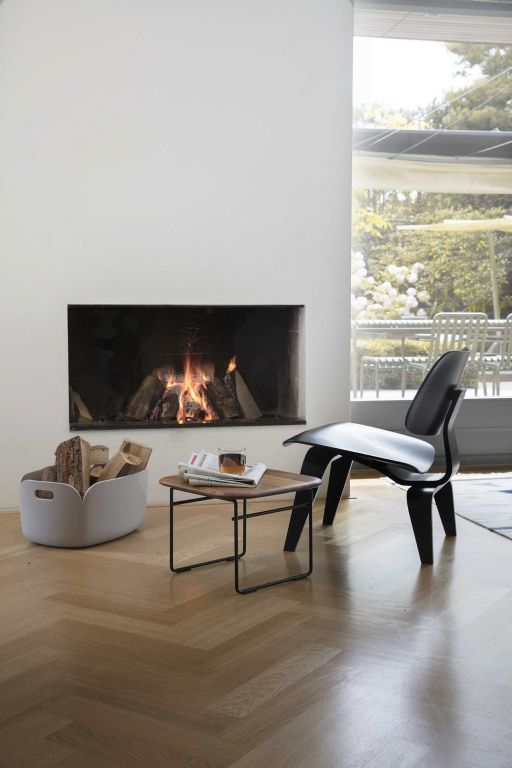 Vitra Eames LCW loungestoel zwart