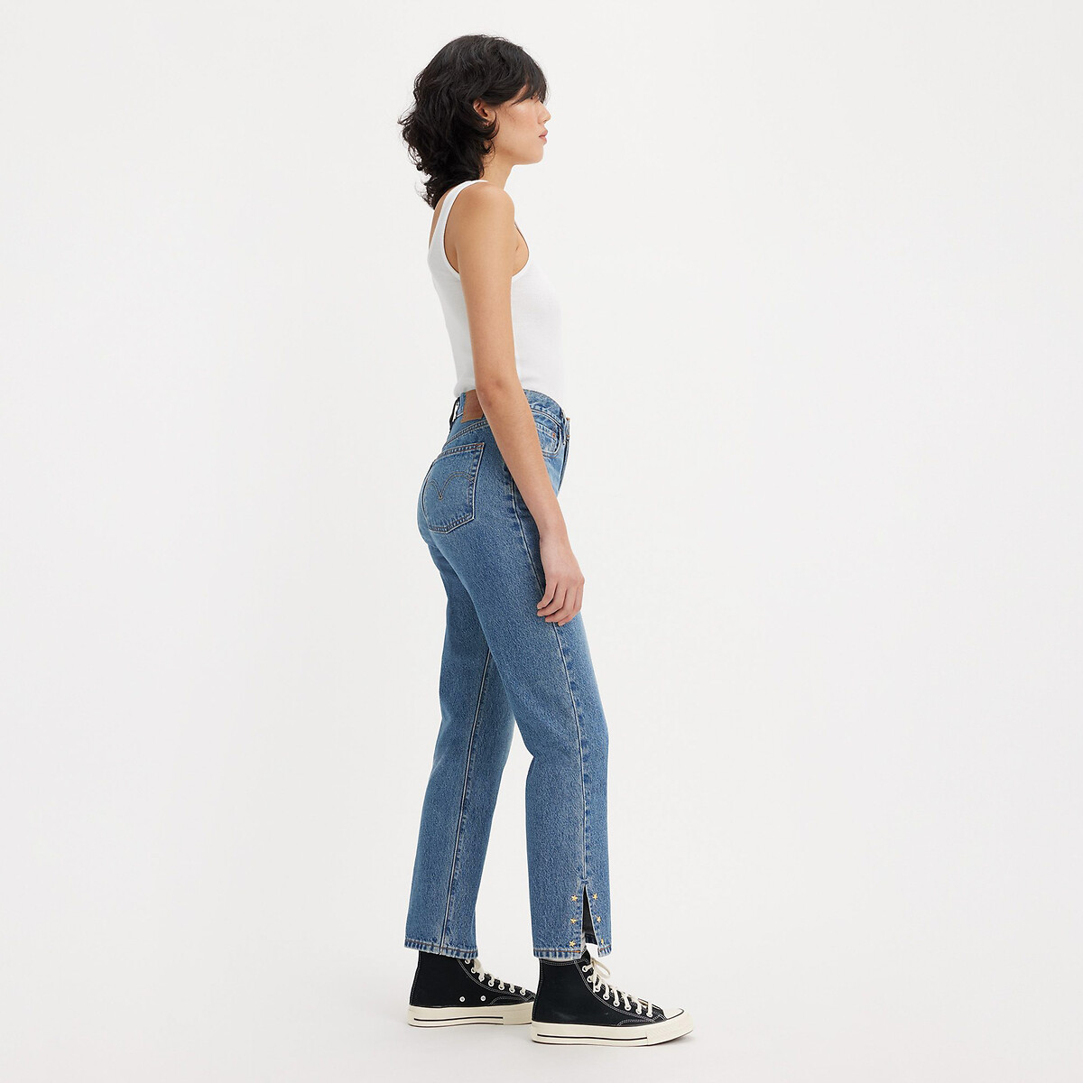 Calça Jeans 501® Cropped da Levi's