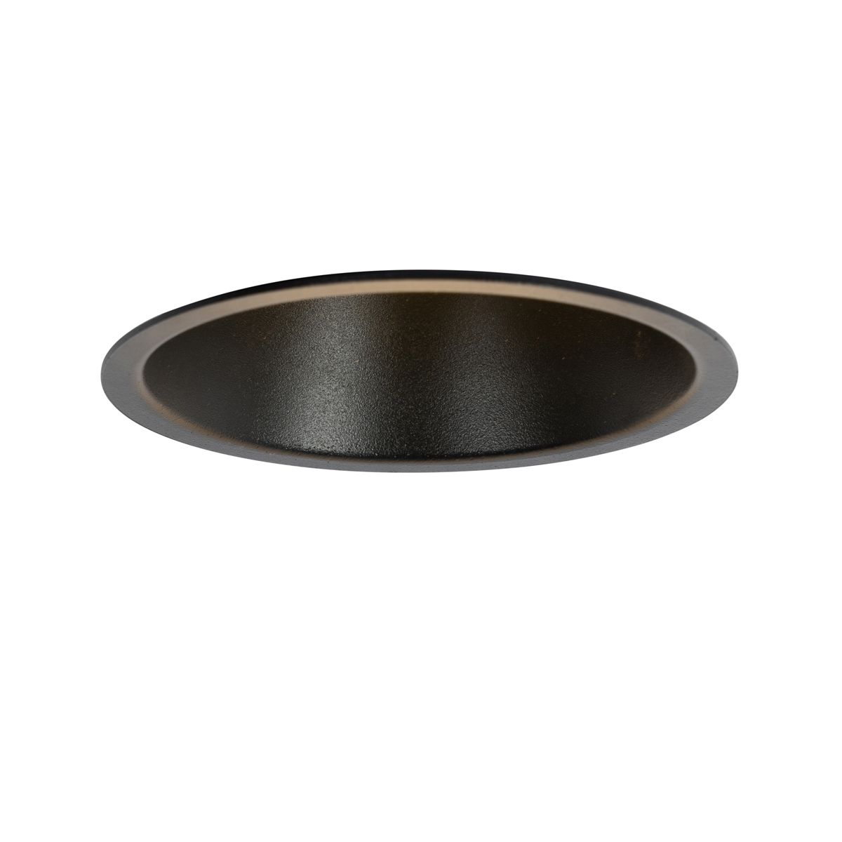 Set van 6 inbouwspots zwart GU10 70mm IP44 - Dept