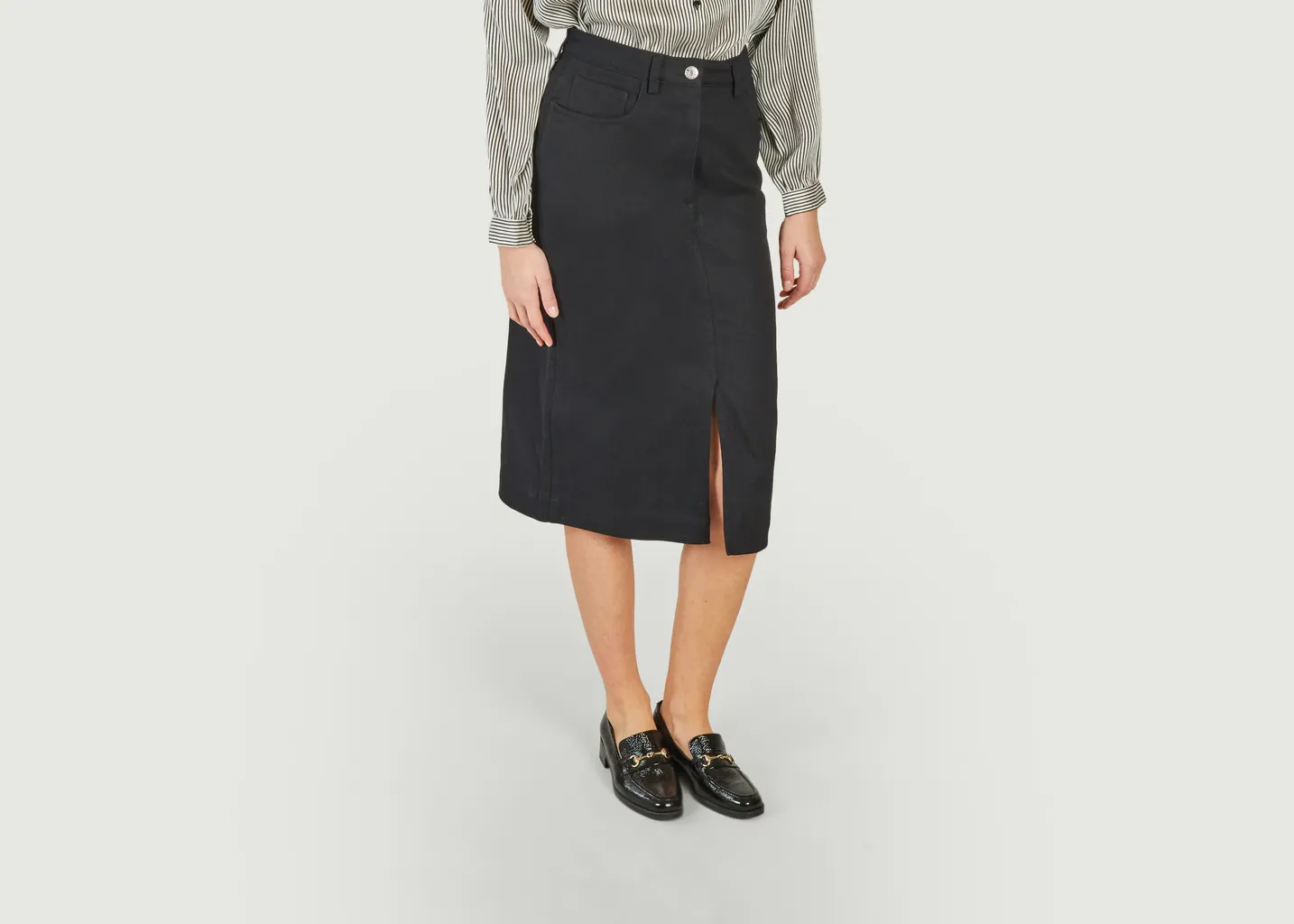 Jupe midi en denim Raya Samsoe Samsoe