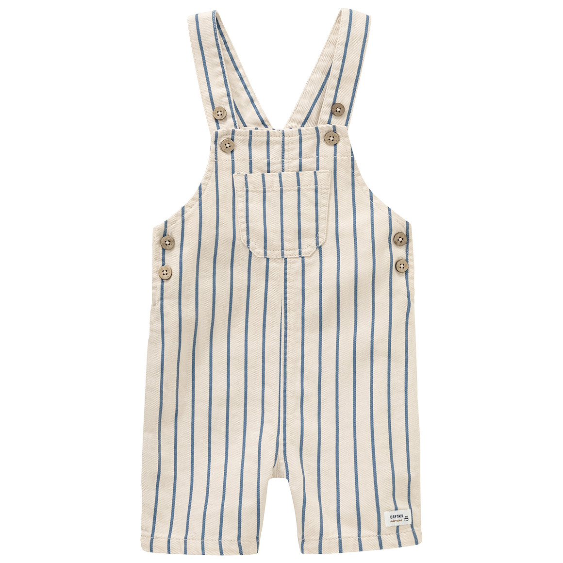 Topomini Baby Latzhose und T-Shirt im Set beige / hellblau / weiss