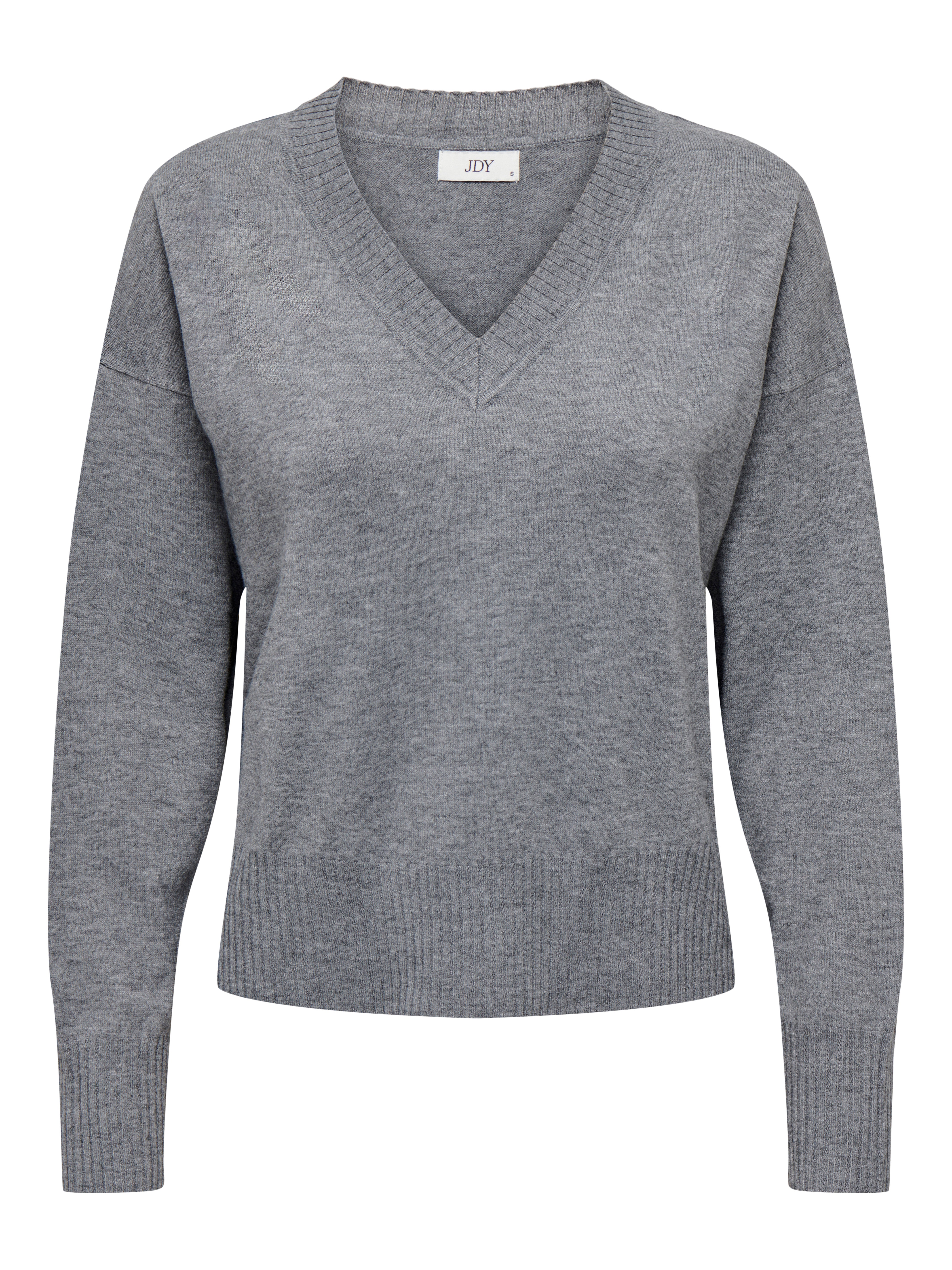 JDYPRIME Strickpullover Medium Grey Melange