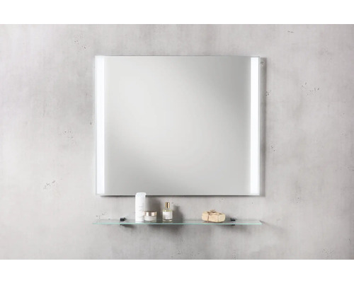 Fackelmann glasplank 80x12 cm chroom