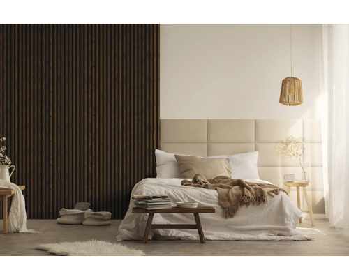 Decoratief paneel Linea Slim 3 notenzwart 30x150x2650 mm