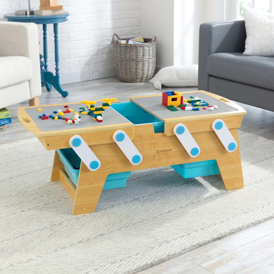 KidKraft® Spieltisch Building Bricks Play N Store