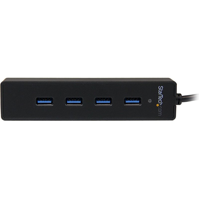 StarTech.com Hub USB 3.0 portable à 4 ports avec câble intégré - 5Gbps - Noir