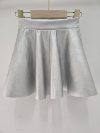 Shiny vibes skirt - zilver