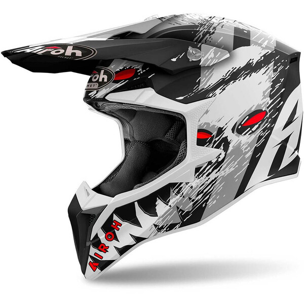 Airoh - Casque Wraaap Demon Blanc / Noir / Rouge